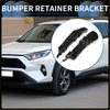Black plastic front bumper retainer bracket with textured geometric pattern for toyota rav4 2006-2012 made of abs