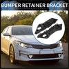 Black plastic bumper retainer bracket for kia optima shown from back side made of durable abs material