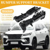 Black plastic front bumper support bracket for toyota fortuner 2009-2011 shown from the back side