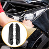 Black plastic front bumper support bracket trim pieces for toyota highlander 2008-2010 1 pair automotive use