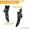 Front bumper support bracket for toyota highlander 2014-2016 black plastic door trim with molded contours and pink fastener