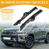 Black plastic front bumper support bracket for toyota hilux pickup trucks 2005-2009 showing backside view