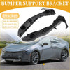 Black plastic front bumper support bracket for 2019-2023 toyota prius shown from the back side