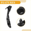 Black plastic front bumper support bracket with molded slots and mounting holes for toyota prius 2004-2009