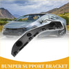 Black plastic front bumper support bracket for toyota prius 2004-2009 shown from the back side