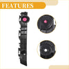 Front bumper support bracket for toyota tacoma 2016-2023 black plastic holder with pink circular component