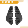 Front bumper support bracket for toyota vios belta gen3 2013-2016 made of black plastic with molded structural details