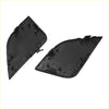 Black plastic side mirror housing covers showing back side for toyota rav4 2016-2018 front bumper tow hook cap