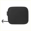 Black plastic rear trunk release handle shown from the back for front bumper tow hook cover toyota prius v 2012