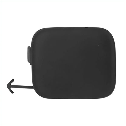 Black plastic rear trunk release handle shown from the back for front bumper tow hook cover toyota prius v 2012