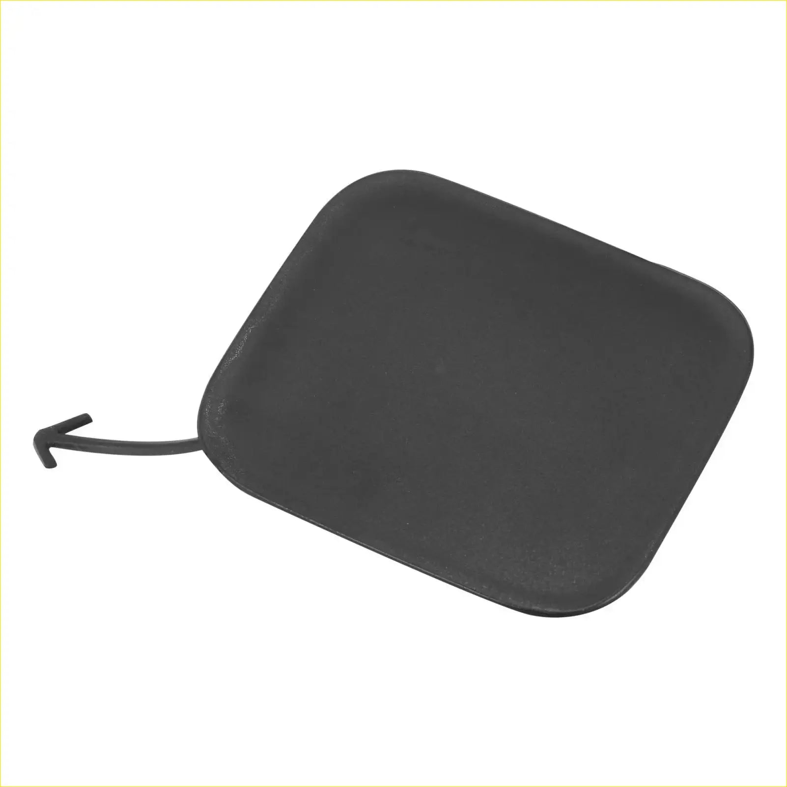 Black rubber rear hatch cover with small hook attachment for front bumper tow hook cover toyota prius v 2012