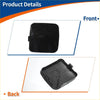 Front car bumper tow hook cover for toyota rav4 2009-2011 black plastic with textured surface and molded edges