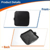 Black plastic unpainted front bumper tow hook cover for toyota rav4 2009 2011 shown from back side