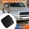 Front car bumper tow hook cover black rubber unpainted for right side of toyota rav4 2009-2011