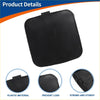 Black plastic front car bumper tow hook cover for toyota rav4 2009-2011 with sturdy rounded rectangular design