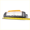 Black plastic front corner side marker light with clear lens and amber strip for mitsubishi triton l200 strada 86-96