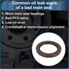 Brown rubber front crankshaft oil seal with textured outer ring and embossed markings for toyota 4runner 1996-2001