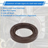 Front crankshaft oil seal for toyota echo prius made of dark brown rubber with engraved markings