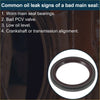 Front crankshaft oil seal for toyota sienna 2010-2013 with black rubber main seal and metallic inner ring