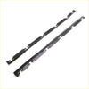 Black plastic front door belt moulding strips with cut-out slots and matte finish for nissan datsun sentra sunny 82-86