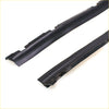 Black rubber weather stripping seals for front door belt moulding on nissan datsun sentra sunny sedan 1982-1986