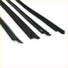 Black rubber weather stripping seals for front door belt moulding on Nissan Navara D21 and WD21 Pathfinder
