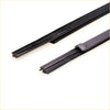 Black rubber front door belt moulding strips with textured surface and molded edges for nissan navara d22 terrano 1997-2004