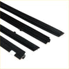 Black rubber weather stripping seals for front door belt moulding on toyota hilux 1983-1988 model