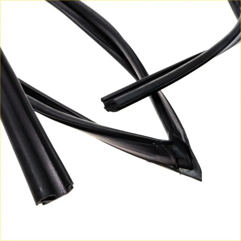 Black rubber front door glass run channel weather stripping seals for nissan ad max y10 sunny wagon n14 nv