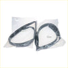 Black rubber weatherstripping seals for front door glass run channel in clear bags for nissan sentra se-r b13 1990-1994