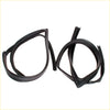 Black rubber front door glass run channel seals for nissan sentra se-r b13 1990-1994 window frames