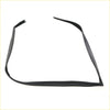 Black rubber front door glass run channel seal for Nissan Patrol Safari Y60 with smooth flexible texture and tapered ends