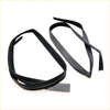 Black rubber front door glass run channel seal for Nissan Patrol Safari Y60 automotive windows weatherstripping