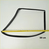 Black rubber front door glass run channel with vent 69 cm long for nissan datsun d21 1986-1997