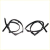 Black rubber front door glass run seals for nissan ad nv pickup and sunny wagon n14 window frames