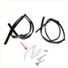 Black rubber front door glass run seal strips for nissan AD NV pickup and sunny wagon N14 car windows