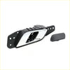 Front door handle chrome lever for mazda bt50 up ur xtr 2011-2020 with black plastic housing and mounting bracket back view