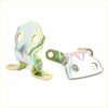 Shiny metallic front door hinge brackets with rainbow iridescent finish for toyota hilux ln50 ln60 ln65 1983-1991