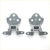 Gray metal front door hinge upper lower for mitsubishi triton strada l200 with three holes and mounting tabs