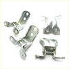Silver front door hinges lh for mitsubishi triton l200 strada 2005-2015 with shiny galvanized metal and multiple mounting holes