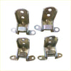 Set of four metallic l-shaped corner brackets with brushed silver finish for front door hinges nissan patrol gu y61