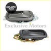 Black plastic front door inside handle with metal bracket for left and right side toyota hiace 1990-2004 back view