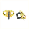 Front door latch striker for mitsubishi delica l300 wagon 1986-1994 gold metal with black rubberized handle and grip