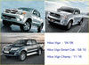 Silver toyota hilux vigo pickup truck with chrome accents and alloy wheels for front door lock latch use