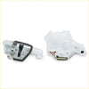 Front door lock latch for toyota hilux 2011-2015 white plastic actuator with metallic parts and black rubber seals