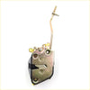 Front door lock latch lh for isuzu faster kb metal latch with black rubber base and gold tone lever arm