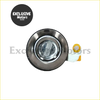 Shiny chrome front door lock with keyhole and textured grip for mitsubishi l200 2001-2005 with 2 keys