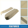 Beige faux leather front door panel armrest covers with stitched edges for toyota prius 2004-2009 1 pair