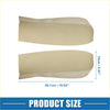 Beige leather front door panel armrest covers for toyota prius 2004-2009 measuring 16.02 by 5.91 inches