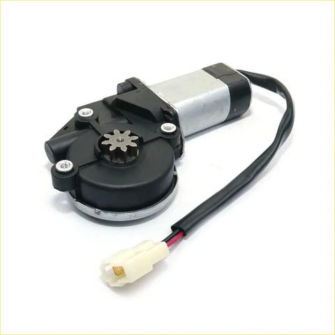 Front door power window motor for mitsubishi pajero sport 1996-2008 with black silver motor gear and white connector
